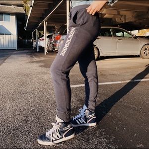 blue/gray abercrombie&fitch sweatpants